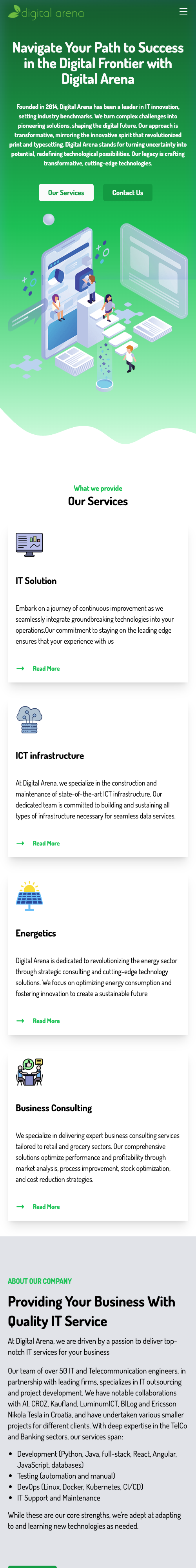 Screenshot of DigitalArena.hr